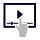Video tracking analytics icon