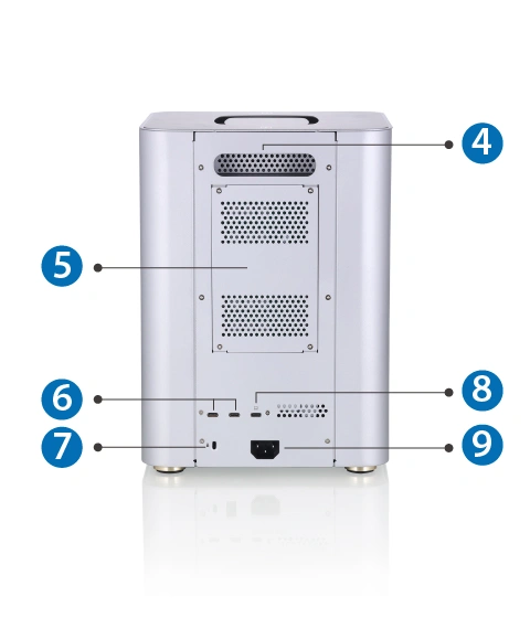 Pegasus5 R12 Pro back panel callout diagram